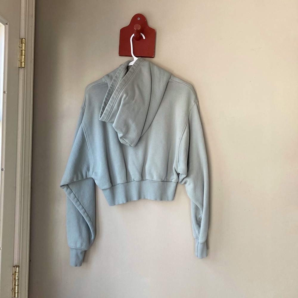 Aritizia Tna Cozy Af Green Crop Hoodie S - Picture 4 of 5